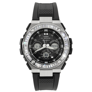 G-SHOCK GST Gスチール w300 バケットカットCZダイヤ（キュービックジルコニア）Gスチール カスタムベゼル 腕時計