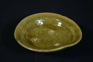 【和】(8295)　時代古作　桃山　古唐津平杯　平鉢　皿　