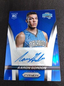 Aaron Gordon / 2014-15 Prizm / No.7 / Panini / Blue prizm / rookie / RC / RC auto / 349