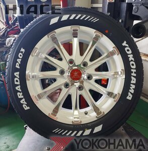 Bounty Collection BD12!!200系ハイエース YOKOHAMA ヨコハマ PARADA パラダ 215/60R17 17インチ 新品タイヤホイールセット