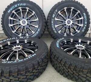 車検対応 Bounty Collection BD12 200系ハイエース MUDSTAR マッドスター 215/60R17 109/107 新品タイヤホイール 17インチ ホワイトレター