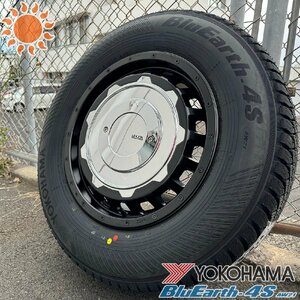 ジムニー シエラ JB74W タイヤホイール 4本セット 1台分 16インチ LEXXEL SwaGGer YOKOHAMA BluEarth 4S 215/70R16 オールシーズンタイヤ