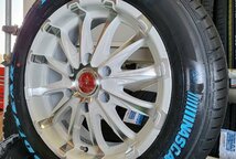 ハイエース200系 ホイールセット 新品4本セット 215/60R17 グッドイヤー ナスカー ホワイトレター BD12 17インチ_画像5