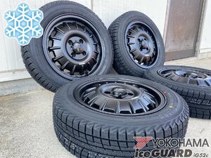 タイヤホイール4本セット スタッドレス タント ラパン N-BOX N-VAN ムーヴ Bounty Collection Noel ヨコハマ アイスガード IG52 155/65R14