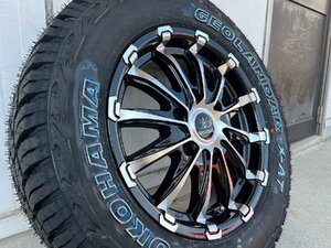 ハイエース200系 サマータイヤ ホイールセット 215/65R16 車検対応 ヨコハマ ジオランダー X-AT 16インチ BD12 新品4本セット