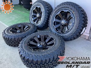 プラド ハイラックス サーフ FJ H3 LEXXEL DeathRock ヨコハマ ジオランダー MT G003 265/70R17 285/70R17 タイヤホイール17インチ