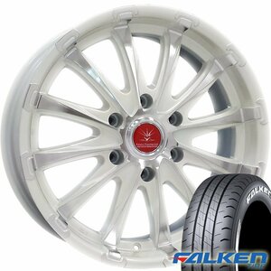 車検対応 200系ハイエース 人気 タイヤホイール ファルケン W11 ホワイトレター 215/65R16 16インチ BD12