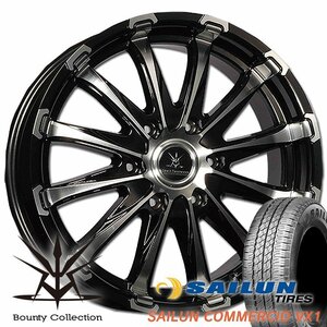 車検対応品 200系ハイエース レジアスエース タイヤホイールセット Bounty Collection BD12 16インチ SAILUN VX1 215/65R16