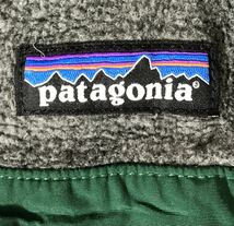 ■ Patagonia パタゴニア ■ ロゴ ラベル SYNCHILLA シンチラ ボア フリース スナップT プルオーバー グレー M_画像5