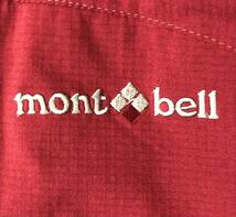■ mont-bell モンベル ■ CLIMAPLUS MESH クリマプラス メッシュ ロゴ 刺繍 ライトシェル ナイロン アウター ジャケット レッド L_画像5