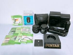 1円～ 【中古品】PENTAX カメラ アクセサリ まとめ売り smc PENTAX-M 3.5 28mm レンズ/フラッシュ/ストロボ/ペンタックス