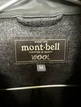 mont-bell モンベル　ウール混　シャツ　長袖 長袖シャツ 灰色　グレー　秋冬　サイズM アウトドア　古着　秋冬　_画像6