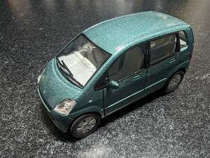 MRワゴン ミニカー 緑色系 ミスティグリーンメタリック 初代 MF21S 非売品 1/42 プルバック SUZUKI スズキ MR wagon ZD9