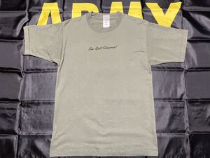 中古美品　US ARMY 駆逐戦車部隊　第二次世界大戦　記章　TANK-EATING TIGER 沖縄72 Tシャツ　FRUITS OF THE LOOM製　MIDIUM OD