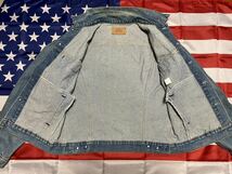 中古美品　MADE IN USA LEVI'S DENIM JACKET 71506-0214 44L MEDIUM_画像6