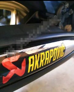 AKRAPOVIC アクラポビッチ 耐熱ステッカー　マフラーステッカー　バイクステッカー　デカール　アクラ　レーシング