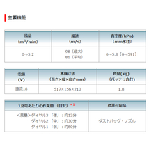 マキタ UB185DZ 充電式ブロワ(集じん機能付き) 18V(※本体のみ・バッテリ・充電器別売) (snow peak社フィール_画像5