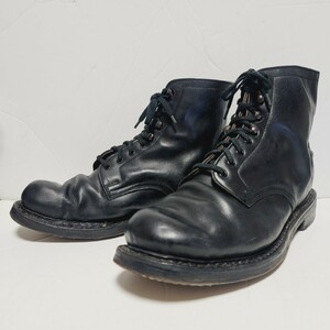 # ботинки #27.5cm#nachis Германия замена #40~50 годы #WW2# евро армия, лодыжка ботинки, кожа обувь,ww2# военная одежда, военная форма,. битва одежда, форма .#y2
