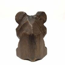 当時物 木彫り 熊 置物 3体セット / 昭和レトロ 木彫 くま 人形 / ぼっこ ボッコ 北海道_画像9