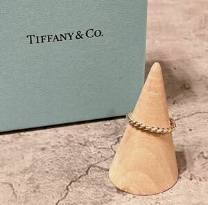 希少 美品 Tiffany ティファニー ナロー ツイスト リング 13.5号