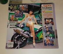 1999年当時物 AKRAPOVIC マフラー ワールド スーパーバイク 美女カレンダー カワサキZX7RR 柳川 ヤマハYZF750SP 芳賀 スコット ラッセル_画像10