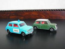 2，トミカ　tomika　BLMC MINI COOPERＳ ・POLICE　２台　日本製_画像2