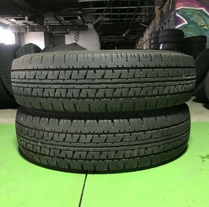 管理番号：C1-24-1●【送料無料！2本セット】195/80R15 107/105L LT DUNLOP VAN01 2022年製 山あり /夏タイヤ/適格請求書発行可能