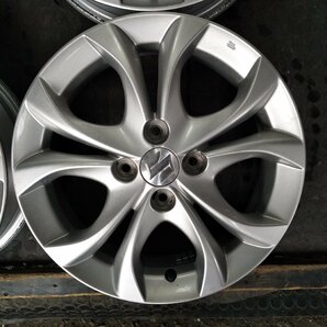 管理番号：S12-102【4本価格】【15x4.5J 4x100 ET+45 ハブ54】スズキ純正・ソリオ等・店頭引取可能・適格請求書発行可能の画像4