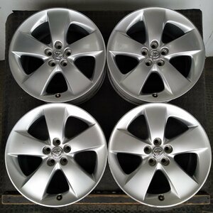 管理番号：Ｓ12-113【4本価格】【17x7J 5x100 ET+50 ハブ54】トヨタTOYOTA純正・プリウスZVW30等・直接引取可能・適格請求書発行可能