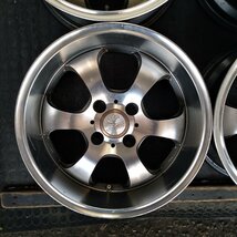 管理番号：S12-137【4本価格】【15x6.5J 4x100 ET+38 ハブ73】ROZEST・ロードスター フィット等・店頭直接引取可能・適格請求書発行可能_画像5