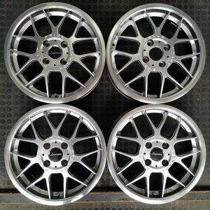 管理番号：W6-251【4本価格】【15x5J 4x100 ET+45 ハブ64】PRIMO STRADA BELLO・軽自動車/コンパクトカー等・適格請求書発行可能