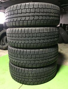 管理番号：C1-21-1●【送料無料！4本セット】195/65R15 DUNLOP WINTERMAXX WM02 2018年製 8部山/冬タイヤ/店頭取付可能