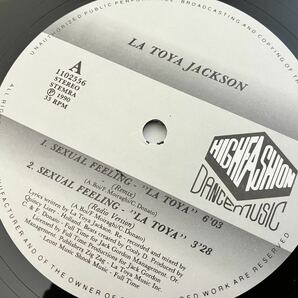 Latoya Jackson/ Sexual Feeling-LA TOYA REMIX(Remix,Radio,Inst,Acapella)90年12inch HIGH FASHION MUSIC 1102556 ラトーヤ・ジャクソンの画像5