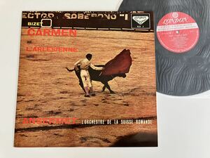 【LONDON最初期ffss/190g重量盤】BIZET/ カルメン組曲/アルルの女組曲 Carmen/L'Arlesienne / アンセルメ Ansermet LP SLB5 3E2Eスタンパー