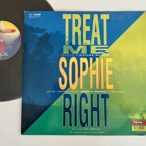 【伊Ori】SOPHIE / TREAT ME RIGHT(Extended,Acapella,Radio,Inst,Bonus)12inch TIME-RECORDS TRD1229 92年Hi-NRG,EUROBEAT,ソフィー,の画像2