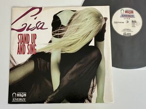 【伊Ori】Lisa / Stand Up And Sing(4'50&4'30 Inst) DISCOMAGIC/HIGH ENERGY MIX ITALY HE121 89年Hi-NRG,EUROBEAT,リサ,L.P.Nicolosi