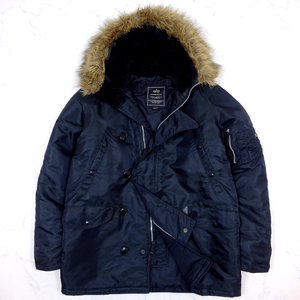 美品 ALPHA INDUSTRIES N3B Flight Jacket アルファ N3B フライトジャケット ブラック size M 20024-01