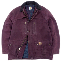 Carhartt Blanket Lined Chore Jacket カーハート ブランケットライナー ワークジャケット カバーオール 襟コーデュロイ 40-42相当_画像1