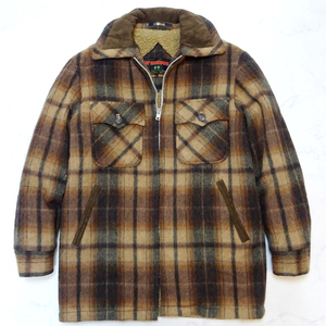 McGREGOR HEAVY WOOL JACKET マクレガー ヘビーウール ジャケット インナーボア ブラウンチェック Lサイズ