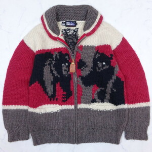 FIRST DOWN ファーストダウン スタンディングベアー カウチンセーター Lサイズ cowichan sweater