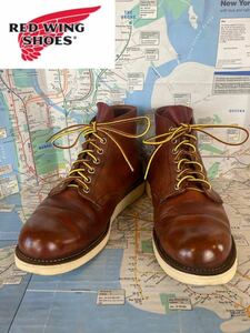 ★90's★REDWING 純正ソール補修済み レッドウィング ブーツ 新春初売りセール　アメリカ製　プレーン　US8.5 Dワイズ　約27㎝ ビンテージ