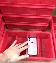 新品訳あり・プラスチックコンテナ赤18個セット横4[350*200*85mm]パーツボックス ツールケース 大量セット BOX パーツケース_画像5