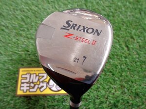 GK栄三越■ 788 【中古】【激安特価】ダンロップ（スリクソン）◆スリクソンZ-STEEL II◆SV-3013J T-55◆S◆21度◆フェアウェイウッド◆7W