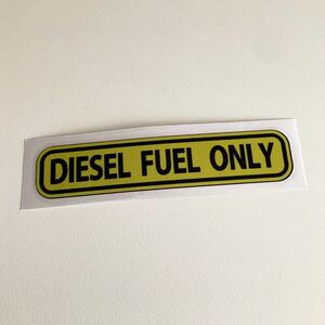 USDM コーションラベル フューエル ステッカー ディーゼル DIESEL ONLY 軽油 自動車 Truckfield