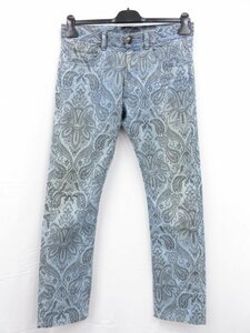 HH【エトロ ETRO】 ペイズリー柄 デニムパンツ (メンズ) size32 インディゴブルー イタリア製 181-1Ｗ417-8318 ■29MP9958■