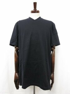 極美品 【ブルネロクチネリ BRUNELLO CUCINELLI】 Vネック カットソー コットン半袖Tシャツ (メンズ) sizeXXL ネイビー ■29MT4985■