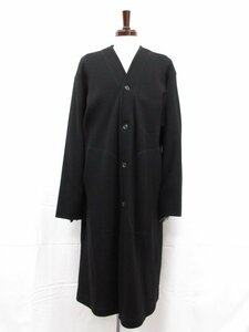 超美品【ヨウジヤマモトプールオム Yohji Yamamoto POUR HOMME】HC-T75-180 ロング丈 ウールコート(メンズ)3 ブラック■17HR3316■