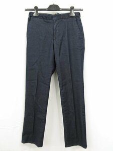 極美品 【インコテックス INCOTEX】 SLIM fit ストレッチ 綿混 イージーパンツ スラックス(メンズ) size44 ネイビー系 313X0 ■28MPA0025■