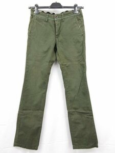 【ディッキーズ Dickies ヴィタルムッシュニコル】 コットン チノ ストレートパンツ (メンズ) size44 カーキグリーン■5MPA0155■