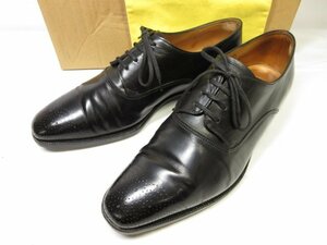 美品 【ジョンロブ JOHNLOBB】 OAKLEY オークリー メダリオン 外羽根 シューズ 紳士靴 (メンズ) size7.5E8000 ブラック ■18MZA4374■